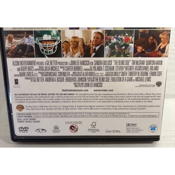The Blind Side DVD Movie Starring Sandra Bullock Based On A True Story NEW - Picture 3 of 4